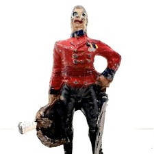 Vintage Napoleonic War Military Officer Lead Toy Soldier Painted Minature Figure