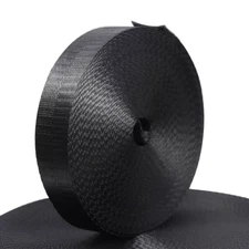 NEW 1 Inch Wide 10 Yards Black Nylon Heavy Webbing Strap