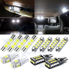 White LED Interior Light + License + Trunk Cargo Pkg For GMC Sierra 1500 2007-13