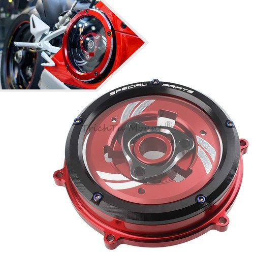 Racing Clear Clutch Cover & Spring Retainer For DUCATI MULTISTRADA V4 RS 2024-25 - Picture 7 of 23