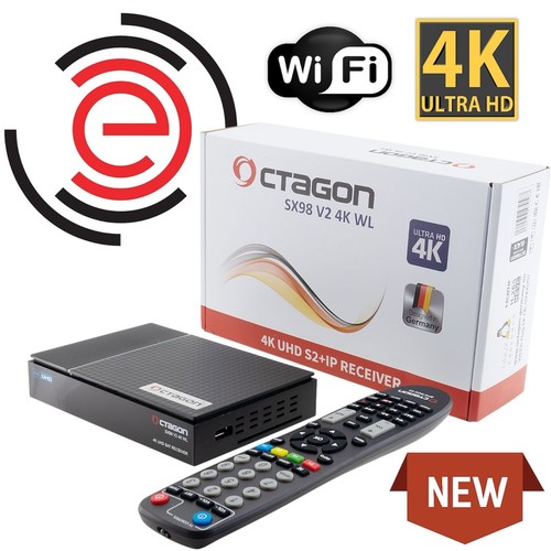 ✅OCTAGON SX98 V2 4K UHD S2+IP Wi-Fi 1xDVB-S2 Linux Smart TV Sat Receiver - Bild 1 von 19