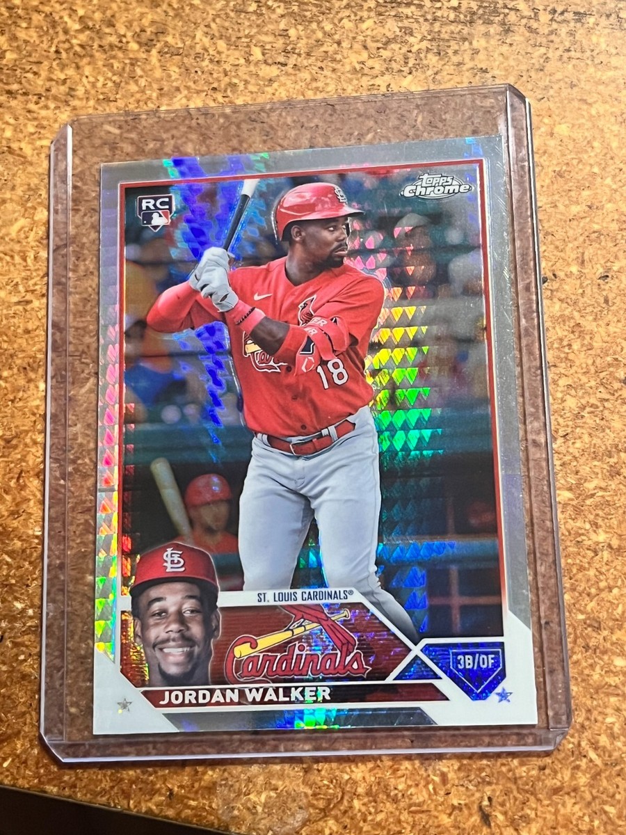 2023 Topps Chrome Baseball Prism Refractor # 209 Jordan Walker RC
