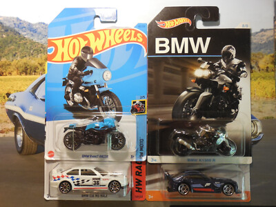 Hot Wheels BMW LOT 4 Z4 M Motorsport E36 M3 RACE K 1300 R nineT RACER FORZA MOTO