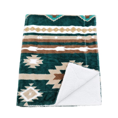 Southwest Sherpa Fleece Throw Blanket Ultra Soft Reversible Cozy Plush Blanket - Picture 32 of 32