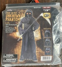 FADE IN/OUT UNKNOWN PHANTOM COSTUME Boy Sz M / 8 Fun World Halloween