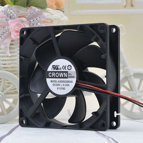 1pcs CROWN AGE09225B24U 9225 9025 24V 0.32A 9cm Large air volume Inverter fan - Picture 2 of 5