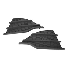 Black Pair Front Bumper Fog Light Cover Trims Set For Ford Escape 2013 - 2016