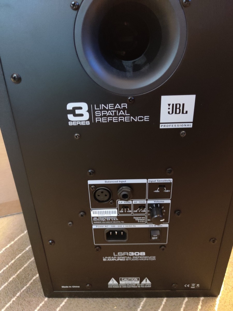 JBL LSR 308 Professional Powered Studio Monitor - Near Mint JBL LSR 308 Professional Powered Studio Monitor - Near Mint