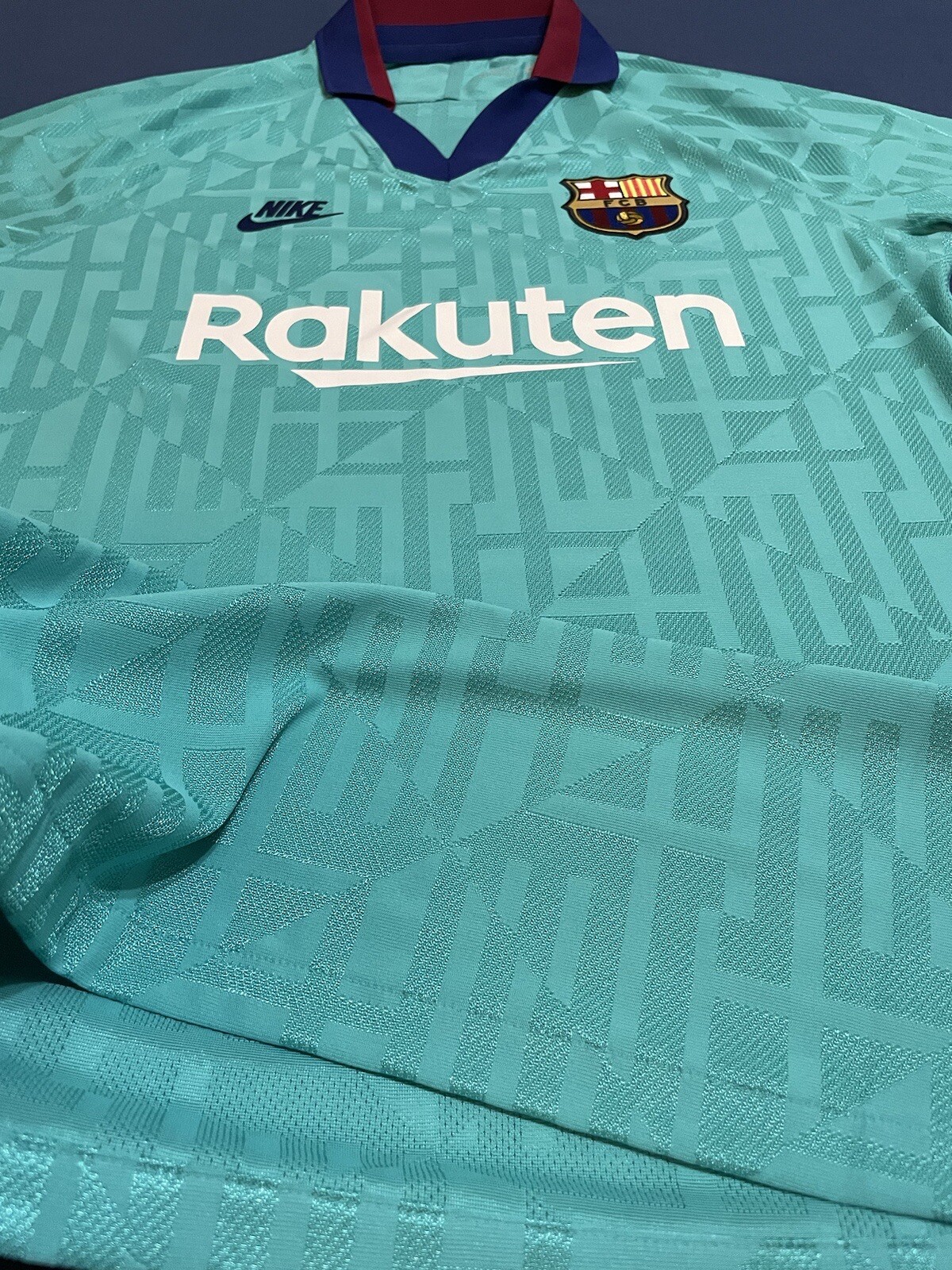 NIKE FC BARCELONA VAPORKNIT SOCCER JERSEY SIZE MEDIUM USA MEXICO REAL MADRID