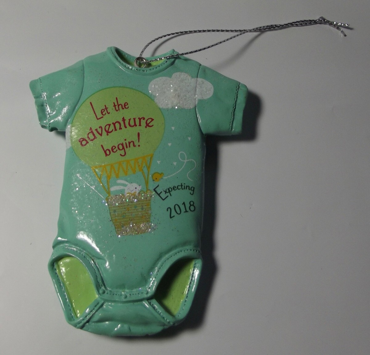 HEIRLOOM 2018 PARENTS-TO-BE CHRISTMAS ORNAMENT green boy or girl