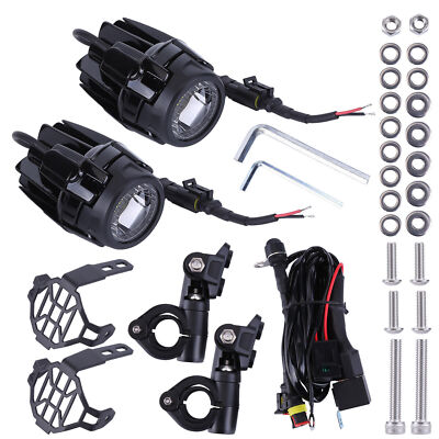 2x für BMW R1200GS F800GS LED Motorrad Nebelleuchte Zusatzscheinwerfer Lauflicht