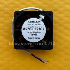1pcs  THALES  V57CC22107 28Vcc 7000 tr/mm 14-W50 6025 Cooling Fan