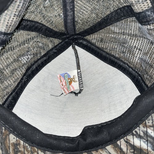 Vintage BuckMasters Snapback Cap Hat Mens One Size Mesh Made in USA Camouflage - Picture 3 of 4