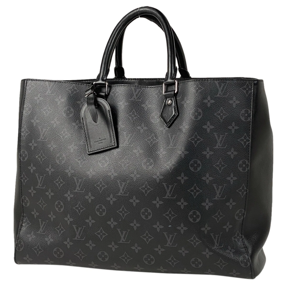 Louis Vuitton Gran Sac Hand Bag Tote Bag Monogram Eclipse Black M44733 Men