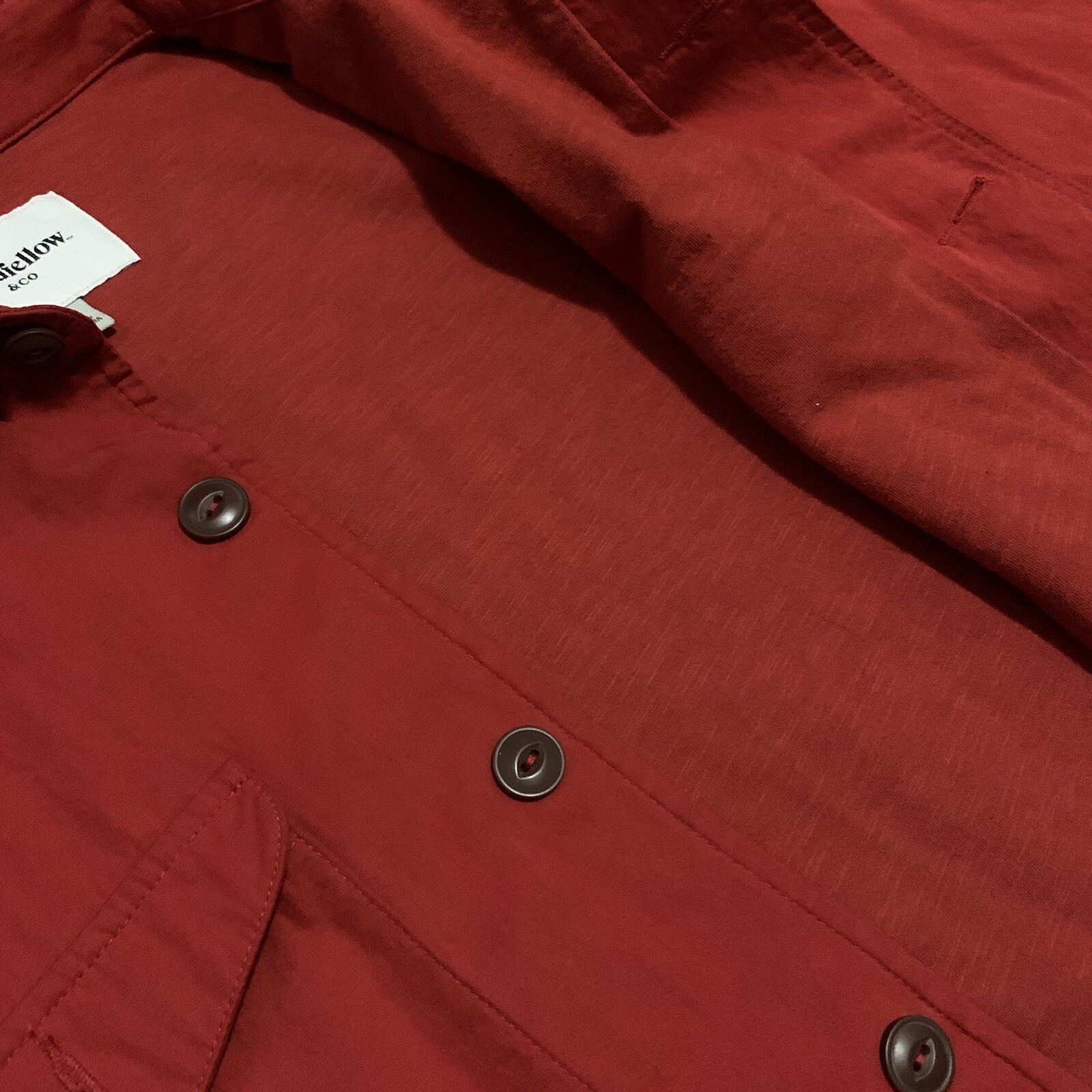 WORN Goodfellow & co Button-Down Jacket ”Red” (Si… - image 3