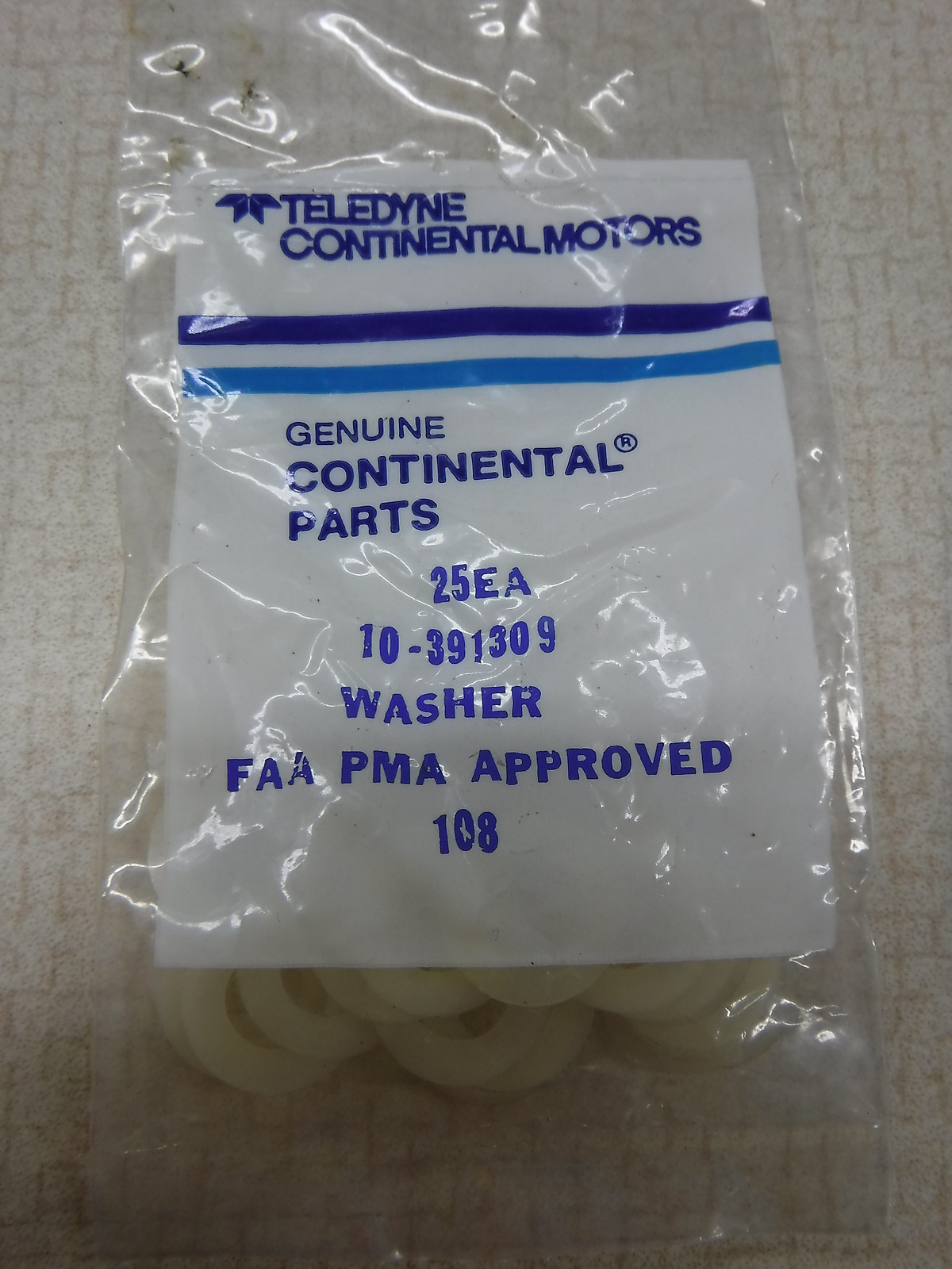 1 Pack of 25 Teledyne Continental Motor Parts Washer 10391309 Planes