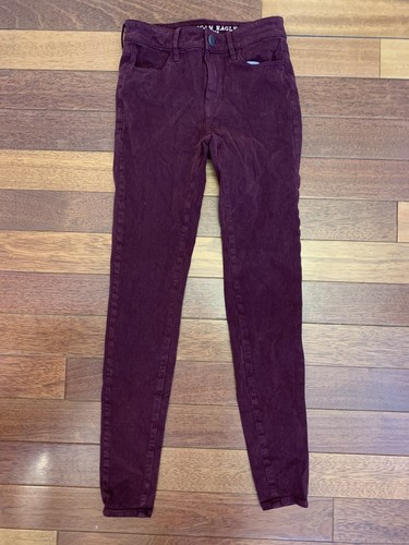 Jegging Velvet Burgundy Pants | eBay