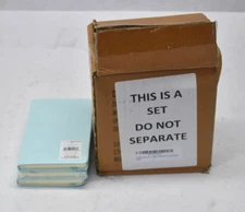 Simply Genius A6 Pocket Size Mini Notebook Journals Hardcover Light Blue 12 Pack