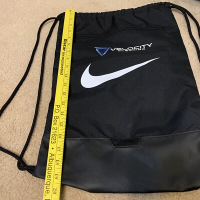 Nike Black Draw String Bag Unisex W/ Company Logo | eBay