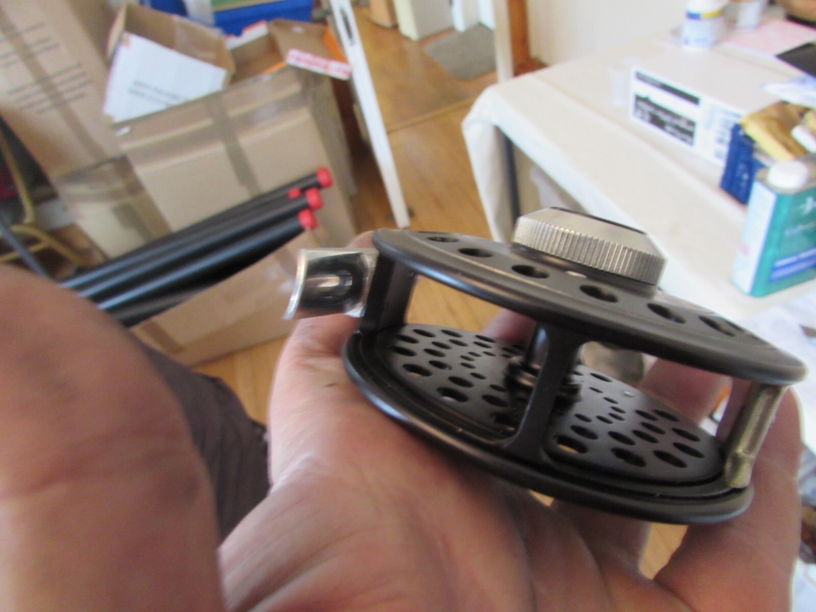 A1 unused Hardy Alnwick ultralite disc 6 trout fly fishing reel 3.25" + pouch