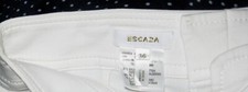 NEW 36 white ESCADA vtg COTTON high waist pants denim