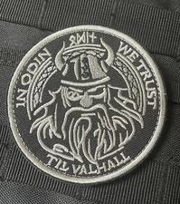 In Odin We Trust Til Valhall Norse Viking Tactical Hook Loop Patch