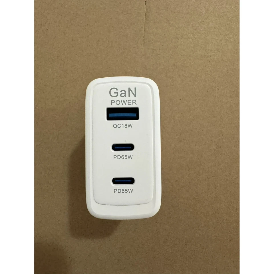 65W  3-Port USB C Fast Charger for iPhone  Samsung McBook Laptop (only Adapter) - Image 3 of 4