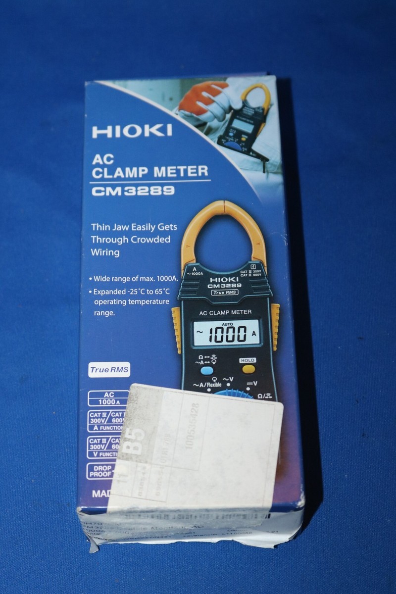 HIOKI CM3289 AC Hioki Clamp Meter, 42 A to 1 kA, True RMS | eBay