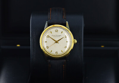 Girard Perregaux Gyromatic Vintage 33mm, Silver Dial, Gold Plated Bezel