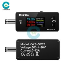 0.96-inch TFT HD Digital Power Tester Voltage Current Meter DC 5.5 2.5 Interface