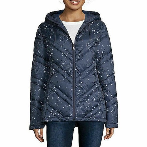 star puffer jacket hooded lightweight 
