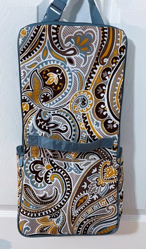 Borsa termica blu marrone Paisley Thirty One borsa termica isolata patta anteriore 10x9" - Foto 2 di 5