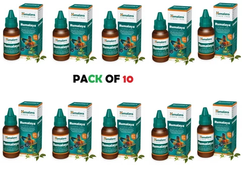 🌿 Himalaya Rumalaya Oil 60ml – Pack of 10 | Natural Ayurvedic Pain Relief Oil |