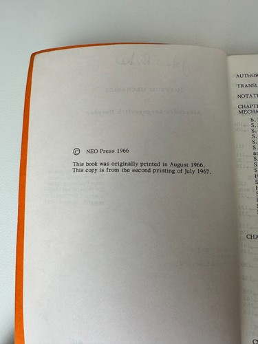 Quantum Mechanics by Alexander Sergeevich Davydov 1966 Paperback Physics Book - Picture 8 of 14