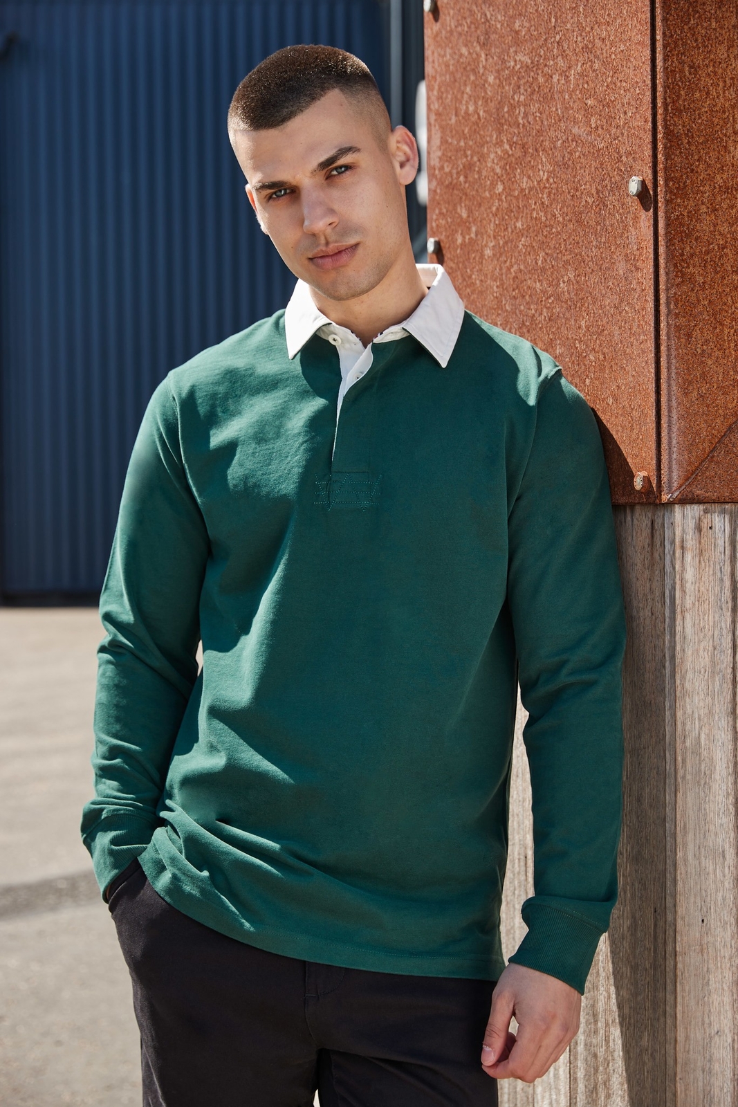 FILA Camicia Rugby Front Row Premium Superfit senza etichette (FR104) T shirt manica lunga