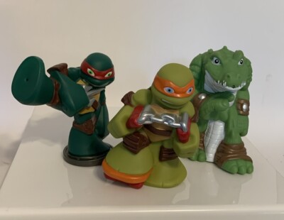 Lot Of 3 Teenage Mutant Ninja Turtles Half Shell Heroes Bathtub Squirters 2014