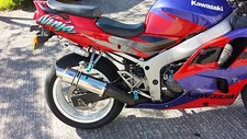 Kawasaki ZX6R 98-02 G - A1P Polished Stainless GP PRO RACE Motorbike Exhaust Can