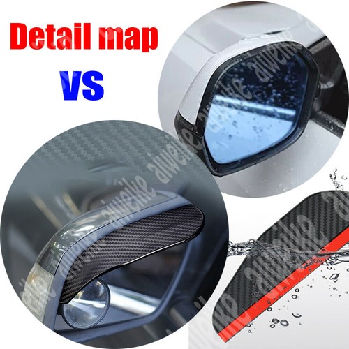 For Ford Explorer 2016-2024 Carbon Fiber Rearview Side Mirror Shade Rain Shield - Picture 5 of 9