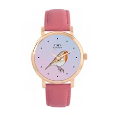 Toff London TLWS-28739 Ladies Robin Bird Watch