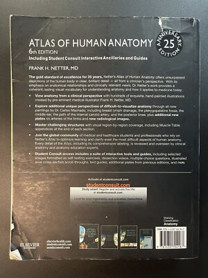 Netter Atlas of Human Anatomy 6th Edition 25th Anniversary Edition