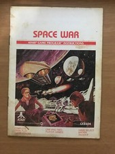 Space War Atari 2600 Game Program Instructions Manual ONLY