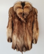 Vintage Crystal Fox Fur Jacket. Genuine. Real Fur. Ladies. Outerwear. Beautiful 