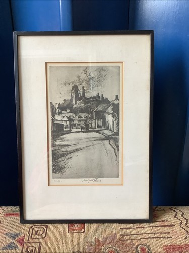 Framed And Mounted Engraving Signed By The Artist