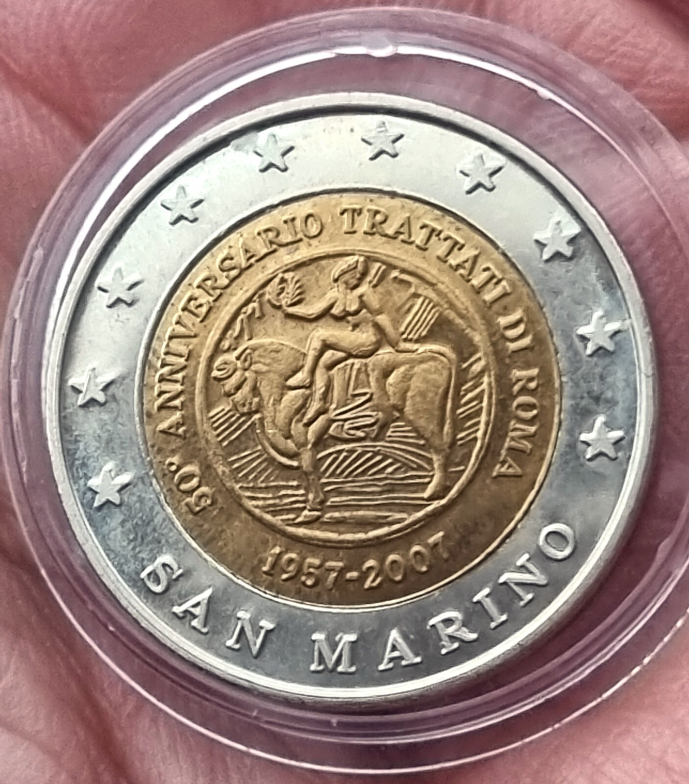 2 euro 2007 Grecia Trattati di Roma FDC