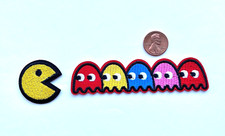      Pac-Man Ghost Game Set Embroidered Iron-on Video Game Patch DS-322
