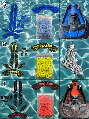 Fancy Duck Jets Traction Mats Spark & Trixx Sea doo Models 2014 2023 3up 2 Up - Picture 7 of 15