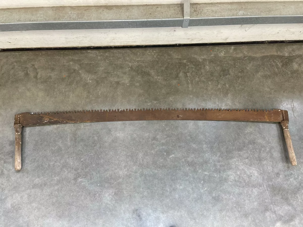 Vintage Large 2 Man Crosscut Saw Lumberjack Antique Logging 66