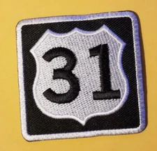 US State Route 31 Embroidered Patch 2.25x2.25"