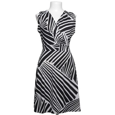 Cappuccini, Wickelkleid, Größe: M, Schwarz/Weiß, Elasthan/Polyester, Zebra #c77