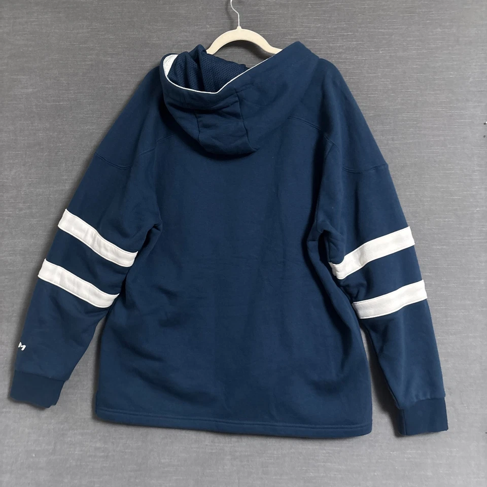 Толстовка с капюшоном New York Islanders Fisherman XL синяя CCM хоккей ретро логотип 90-х - Изображение 2 из 4